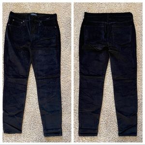J Crew 9" High-Rise Toothpick Jean in Velvet Black Size 30